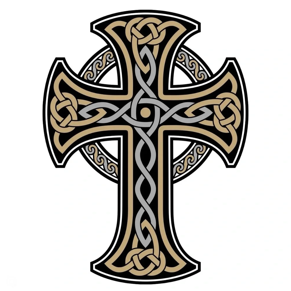Archangel Michael Celtic Cross Saint Religious Catholic Protection Medal Pendant - Picture 14 of 15